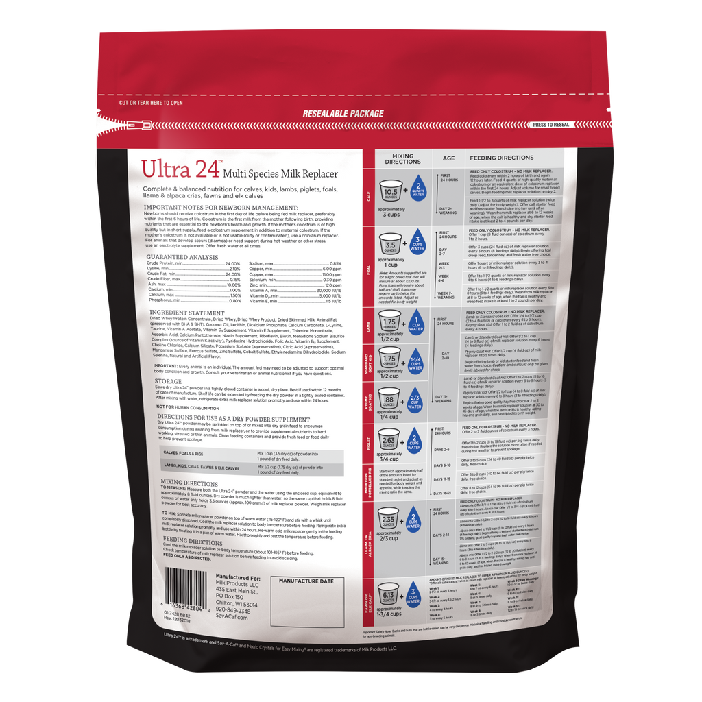 Ultra 24 milk hotsell replacer for puppies
